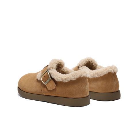 百丽时尚简约勃肯鞋女2025春新商场同款加绒保暖鞋D4W1DAM5