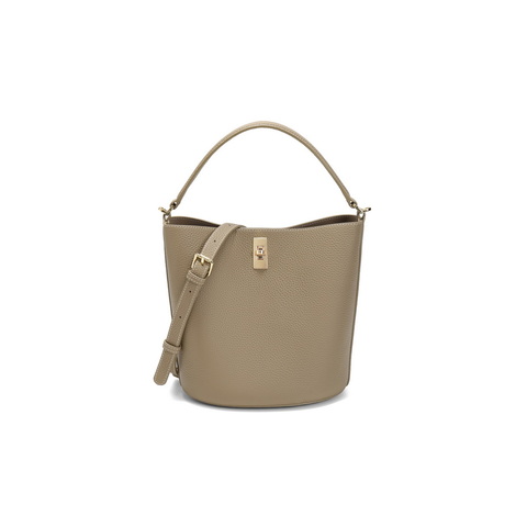 百丽包包女2025新款质感简约休闲百搭单肩斜挎手提水桶包BL812BX5