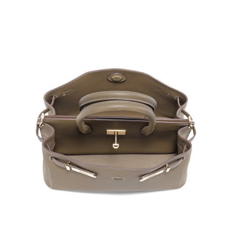 百丽包包女25春鎏金岁月高级质感铂金包单肩斜挎手提包X7242AX5