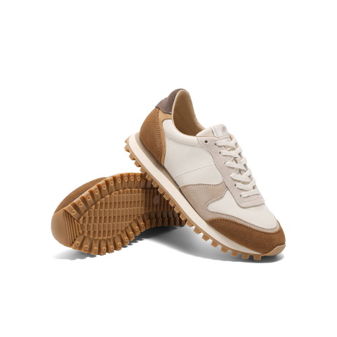 百丽撞色复古休闲鞋女2025春新时尚百搭舒适鞋D4E1DAM5