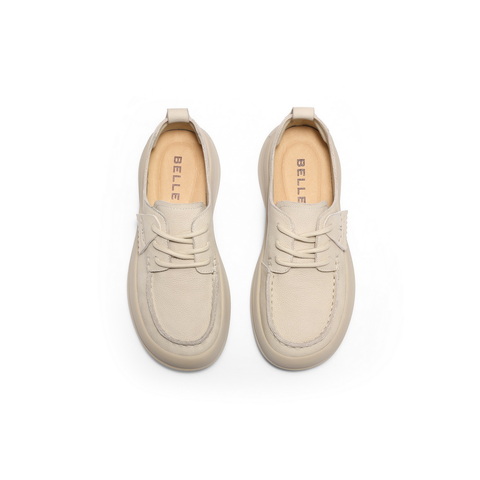 百丽舒适勃肯鞋女2025春新商场同款真皮质感休闲鞋D5G1DAM5