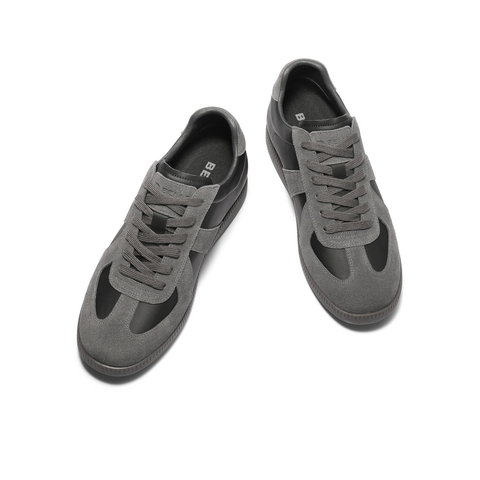 百丽复古潮搭德训鞋男2025春季新款拼接撞色休闲运动板鞋A1866AM5