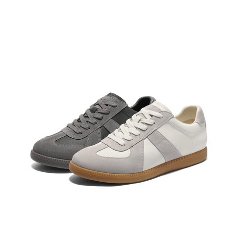 百丽复古潮搭德训鞋男2025春季新款拼接撞色休闲运动板鞋A1866AM5