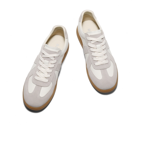 百丽复古潮搭德训鞋男2025春季新款拼接撞色休闲运动板鞋A1866AM5