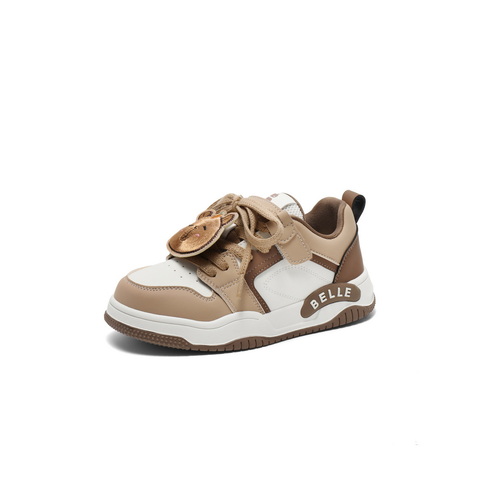 百丽卡通拼色板鞋女2025春新商场同款休闲舒适童鞋25238A85