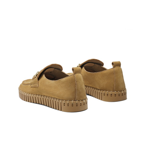 百丽舒适便士乐福鞋女2025春新商场同款真皮质感百搭鞋D5F1DAA5