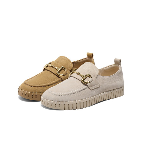 百丽舒适便士乐福鞋女2025春新商场同款真皮质感百搭鞋D5F1DAA5