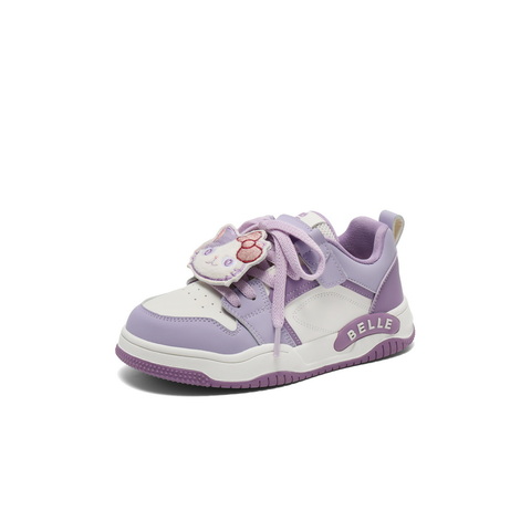 百丽卡通拼色板鞋女2025春新商场同款休闲舒适童鞋25238A85