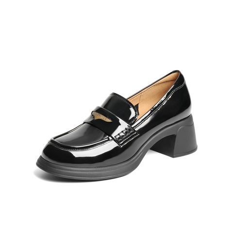 百丽休闲舒适通勤乐福鞋女2025春新商场同款舒适学院风鞋3A6B5AA5