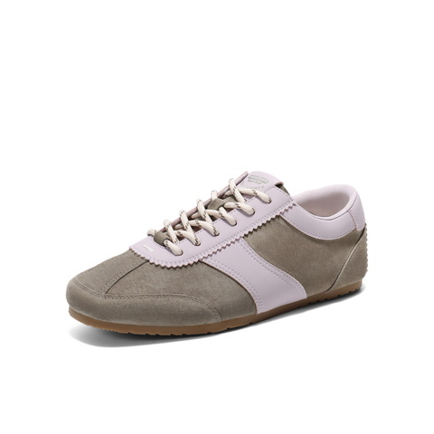 百丽时尚拼色德训鞋2025春新简约大方板鞋B2471AM5