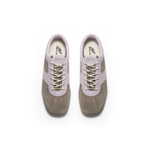 百丽时尚拼色德训鞋2025春新简约大方板鞋B2471AM5