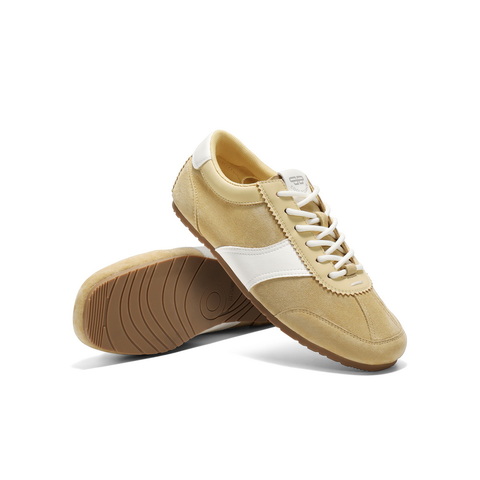 百丽时尚拼色德训鞋2025春新简约大方板鞋B2471AM5