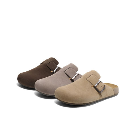 百丽一脚蹬休闲吐司拖男2025夏季新舒适潮搭包头拖勃肯鞋A1900BT5