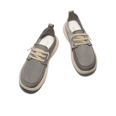 百丽透气休闲布鞋男2025夏新商场同款轻盈厚底舒适爸爸鞋8RY01BM5