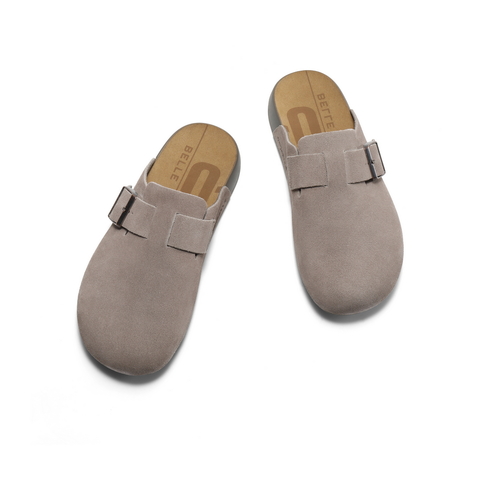 百丽一脚蹬休闲吐司拖男2025夏季新舒适潮搭包头拖勃肯鞋A1900BT5