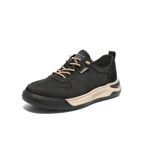 百丽透气布鞋男鞋2025夏新商场同款轻盈厚底一脚蹬休闲鞋8RX01BM5