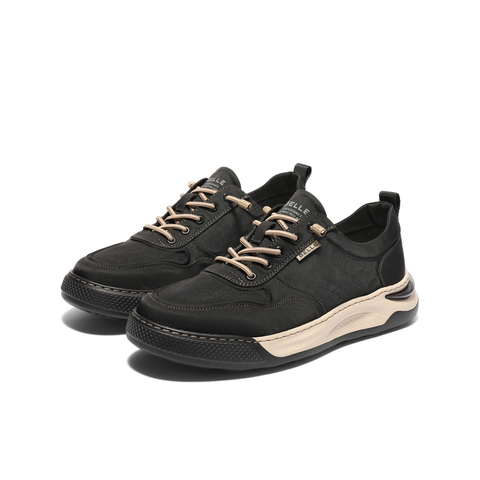 百丽透气布鞋男鞋2025夏新商场同款轻盈厚底一脚蹬休闲鞋8RX01BM5