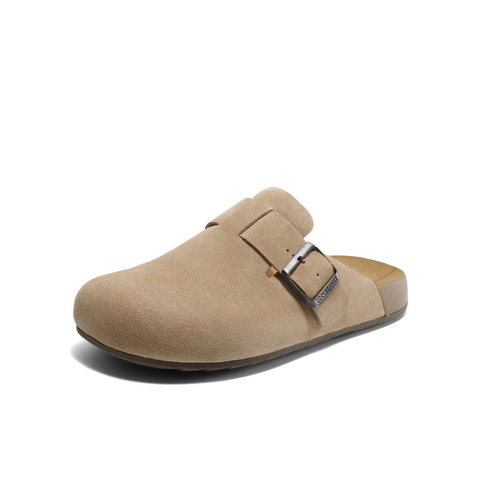 百丽一脚蹬休闲吐司拖男2025夏季新舒适潮搭包头拖勃肯鞋A1900BT5