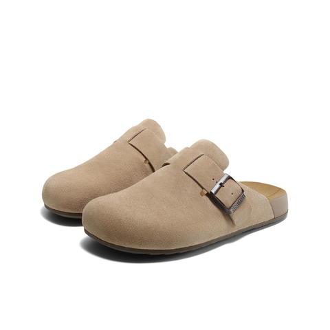 百丽一脚蹬休闲吐司拖男2025夏季新舒适潮搭包头拖勃肯鞋A1900BT5