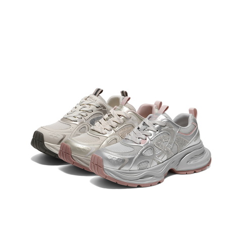 百丽舒适拼接老爹鞋2025春新网面透气运动休闲鞋B2535AM5