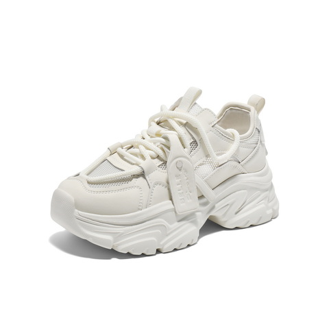 百丽舒适透气网老爹鞋女2025夏新商场同款增高厚底鞋D5K1DBM5