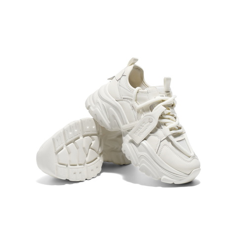 百丽舒适透气网老爹鞋女2025夏新商场同款增高厚底鞋D5K1DBM5