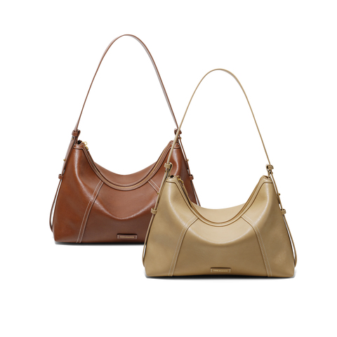 百丽包女2025新商场同款质感通勤hobo单肩斜挎托特包8517ABX5