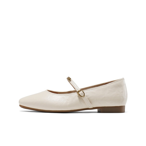 百丽气质时装玛丽珍鞋女2025春新一字带舒适单鞋B2511AQ5