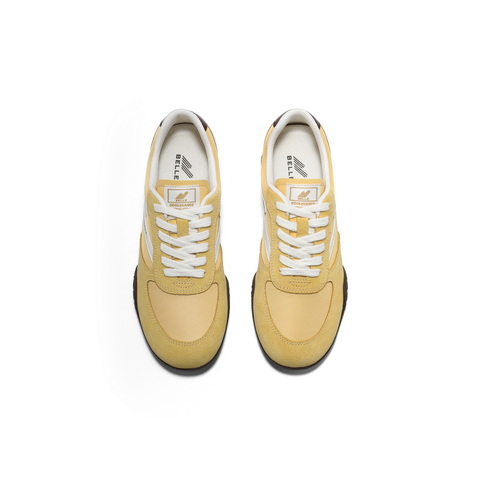 百丽亮眼撞色休闲鞋女2025春新商场同款复古舒适鞋3QS28BM5