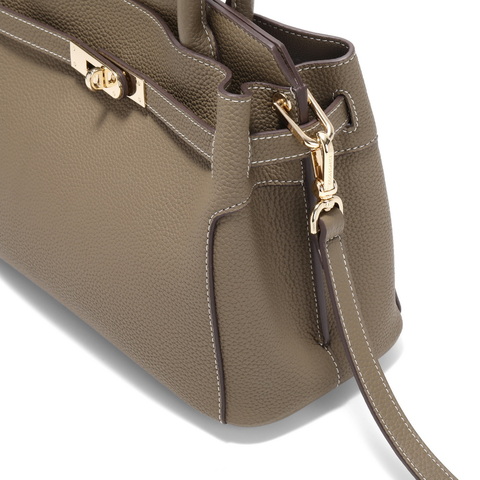 百丽包包女鎏金岁月商场同款质感铂金包单肩斜挎手提包X7257AX5