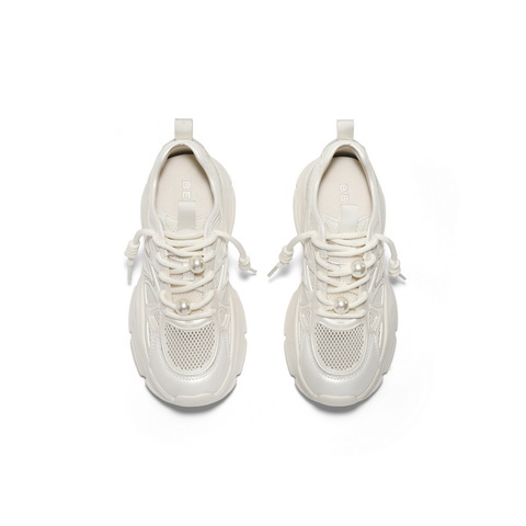 百丽时尚舒适网面鞋2025夏新商场同款厚底运动休闲鞋D7J1DBM5