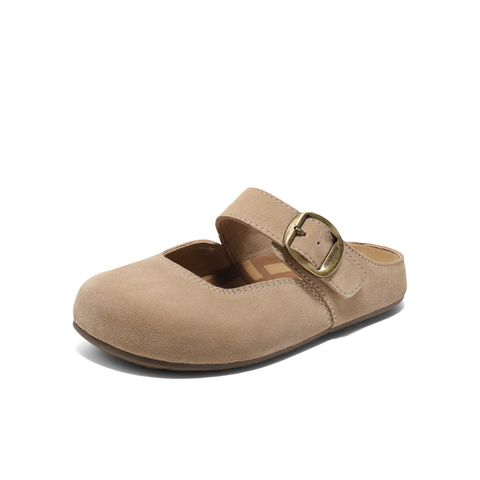 百丽休闲舒适勃肯鞋2025夏新商场同款魔术贴包头拖D6A1DBH5