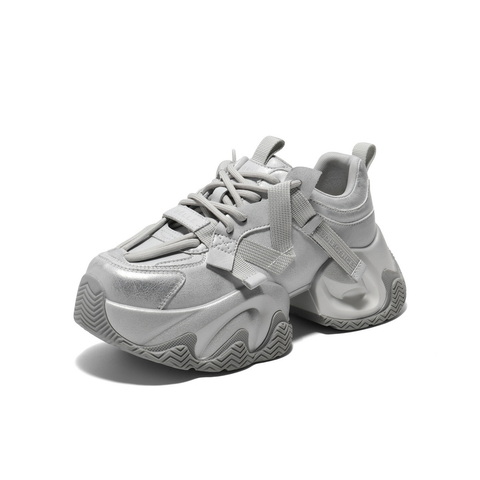 百丽休闲复古老爹鞋女2025春季新款潮流百搭厚底运动鞋B2507AM5