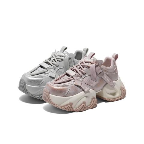 百丽休闲复古老爹鞋女2025春季新款潮流百搭厚底运动鞋B2507AM5