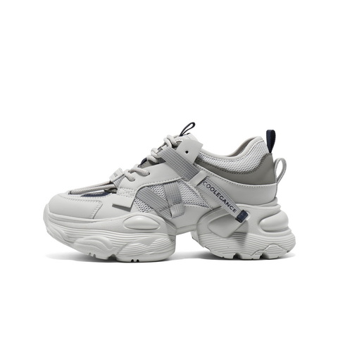 百丽时尚拼接老爹鞋女2025夏新商场同款网面透气厚底鞋D5D1DBM5