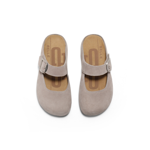 百丽休闲舒适勃肯鞋2025夏新商场同款魔术贴包头拖D6A1DBH5