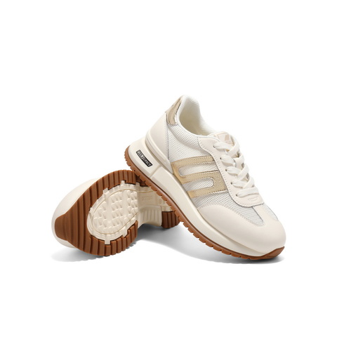 百丽跑道时尚拼色休闲鞋女2025夏新商场同款复古舒适鞋D5P2DBM5