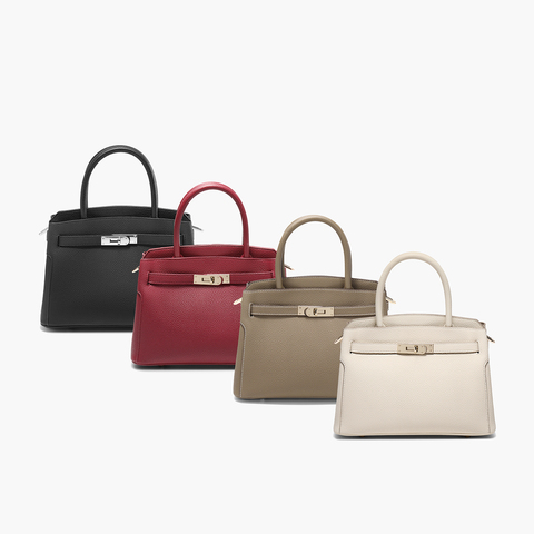 百丽包包女鎏金岁月商场同款质感铂金包单肩斜挎手提包X7257AX5