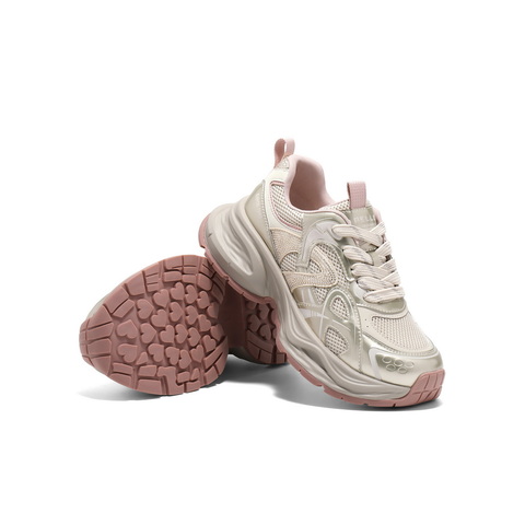 百丽舒适拼接老爹鞋2025春新网面透气运动休闲鞋B2535AM5