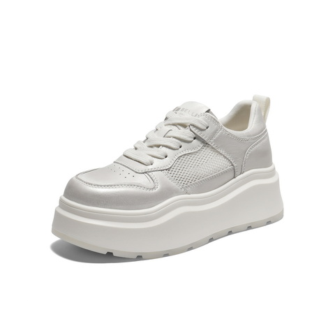 百丽简约舒适网面鞋2025夏新商场同款厚底休闲鞋D5L1DBM5