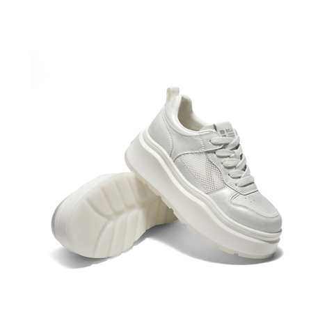 百丽简约舒适网面鞋2025夏新商场同款厚底休闲鞋D5L1DBM5