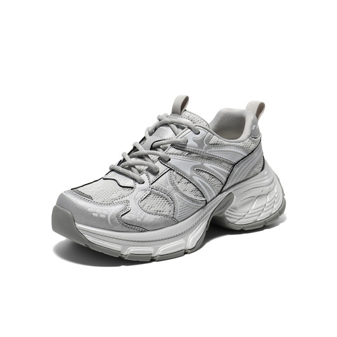 百丽透气网老爹鞋女2025夏新商场同款厚底增高休闲鞋D7T1DBM5