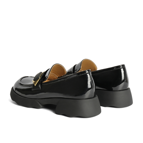 百丽时尚饰扣乐福鞋女2025春新商场同款平跟通勤单鞋B7X1DAA5