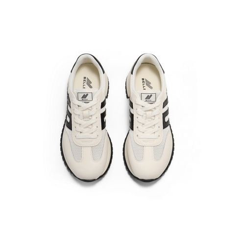 百丽跑道时尚拼色休闲鞋女2025夏新商场同款复古舒适鞋D5P2DBM5