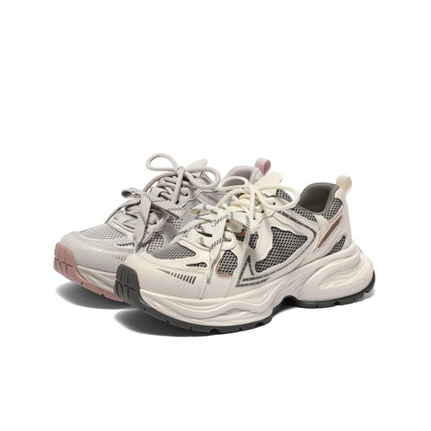 百丽潮流拼色老爹鞋女2025春新商场同款厚底运动休闲鞋D7A1DAM5