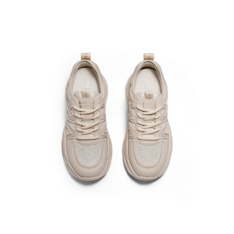 百丽时尚舒适网面鞋2025夏新商场同款厚底运动休闲鞋D7C1DBM5