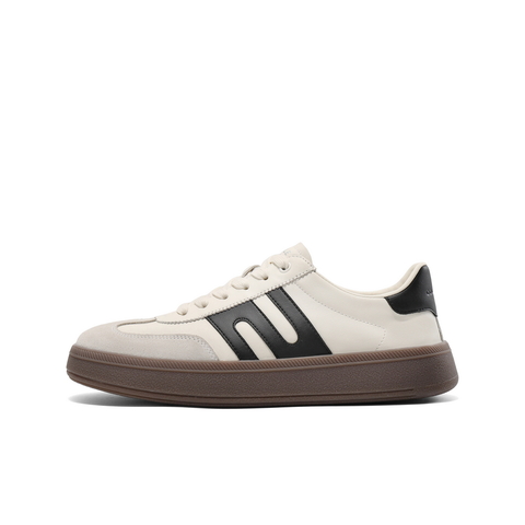 百丽潮搭撞色休闲板鞋男2025春新商场同款厚底复古德训鞋8QF01AM5