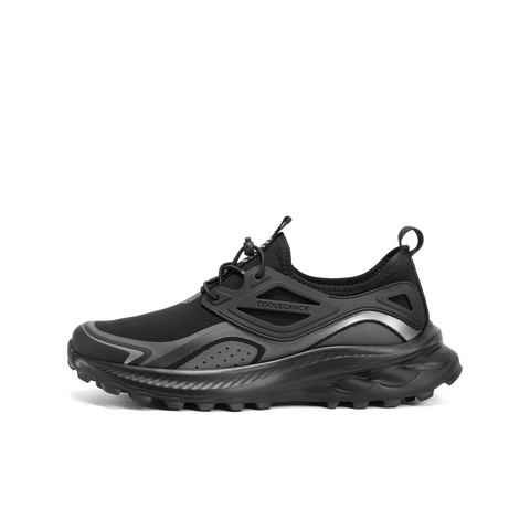 百丽网面透气健步鞋男2025新款夏商场同款厚底休闲运动鞋8SX01BM5