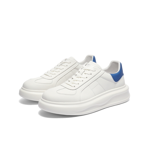 百丽时尚百搭小白鞋男2025新款春季厚底增高撞色休闲板鞋A1826AM5