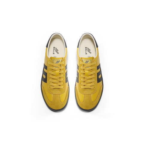 百丽跑道家族德训鞋女2025春新时尚舒适软底板鞋C1H3DAM5